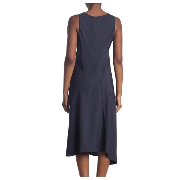 NEW VINCE BLUE SLEEVELESS MIDI DRESS - Picture 2 of 3